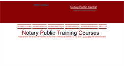 Desktop Screenshot of notarypubliccentral.com